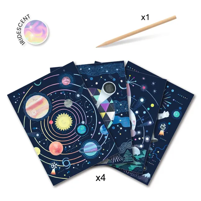 Cartes à gratter - Mission cosmique