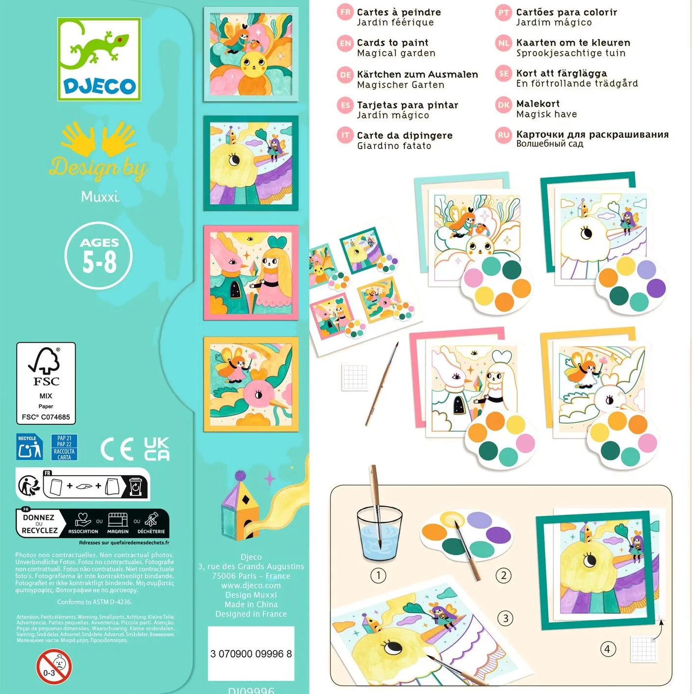 Cartes à peindre - Jardin Féérique- Image produit n°5