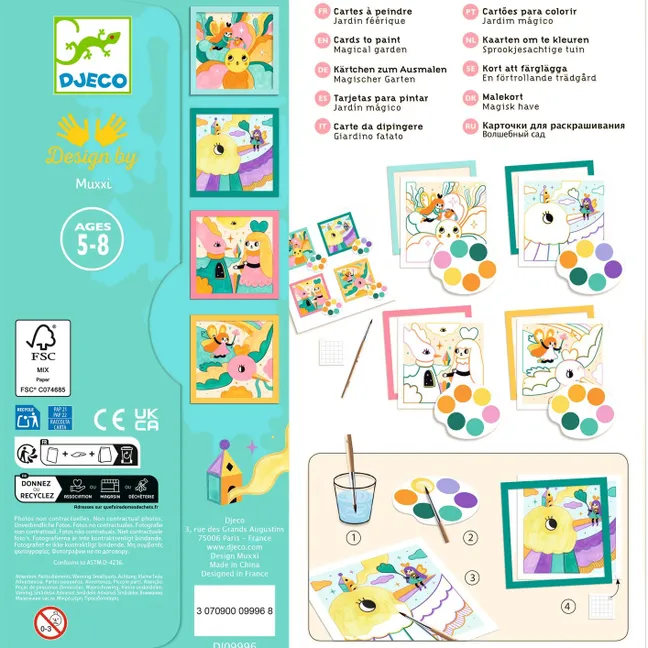 Paint-by-Number Cards - Enchanted Garden