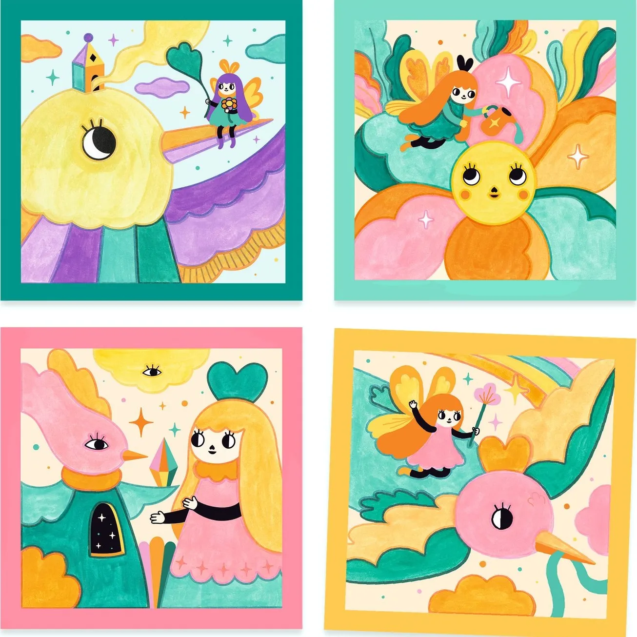 Cartes à peindre - Jardin Féérique- Image produit n°1