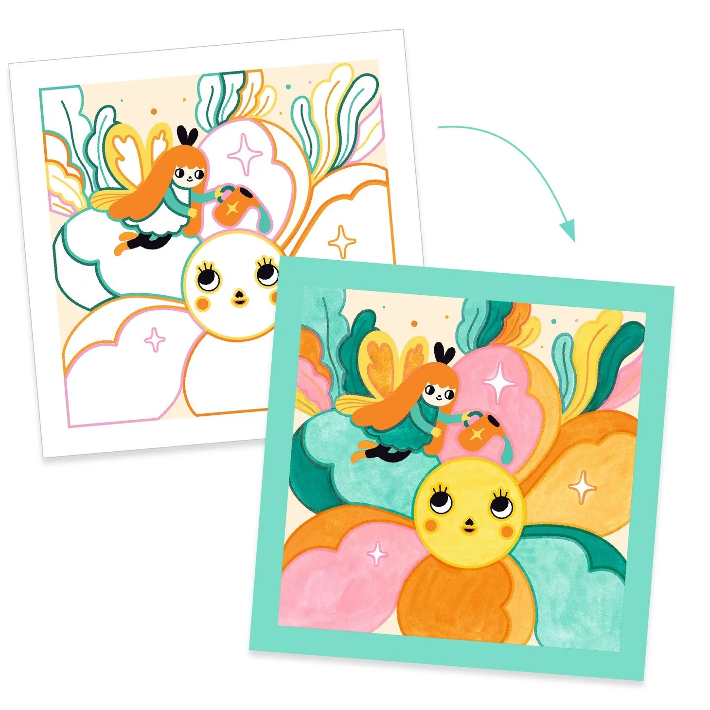Cartes à peindre - Jardin Féérique- Image produit n°2