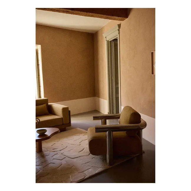 Fauteuil en velours côtelé Claude | Marron