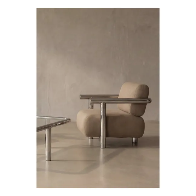 Fauteuil en velours Claude 70 | Brun