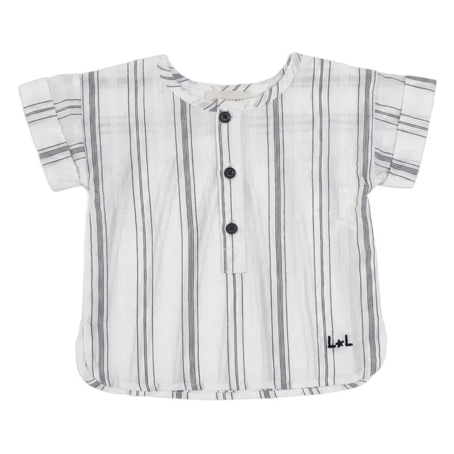 Kurta Saul Rayée Bébé | Noir
