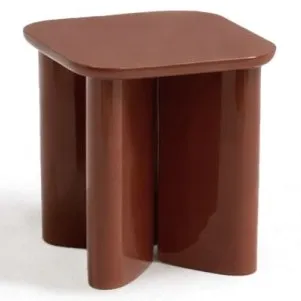 Table d'appoint en bois laqué Garance | Cranberry