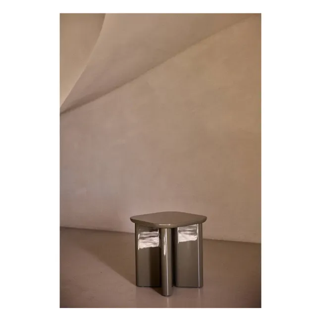 Table d'appoint en bois laqué Garance | Khaki
