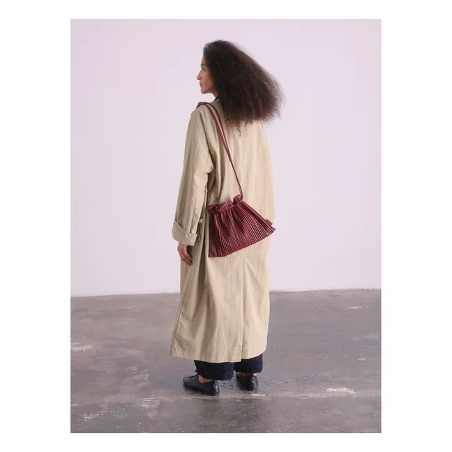 Sac Shell Cuir Vegan | Rouge cerise