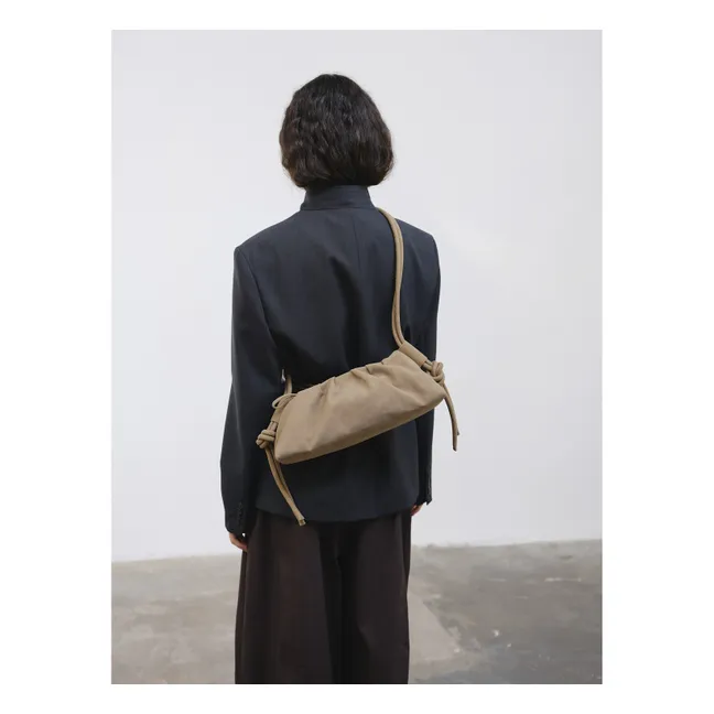Sac Dumpling Suède | Marron clair 