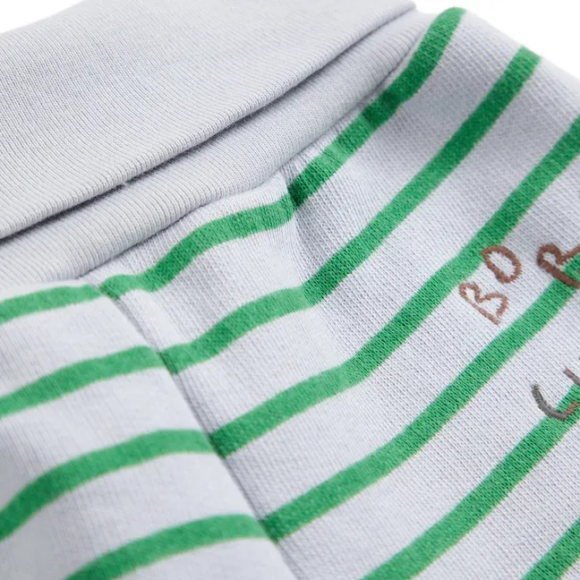 Jogger Bobo Choses Rayé Coton Bio | Gris