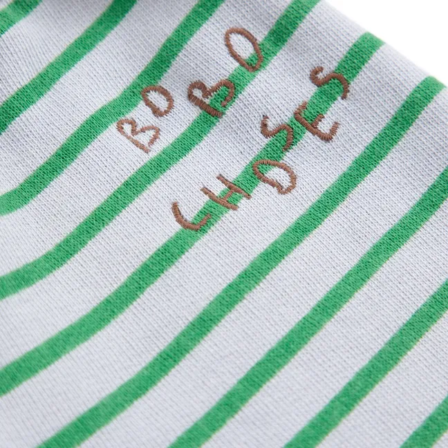 Jogger Bobo Choses Rayé Coton Bio | Gris