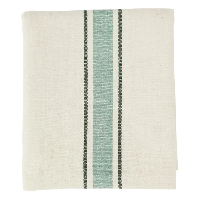 Striped tea towel | Ecru