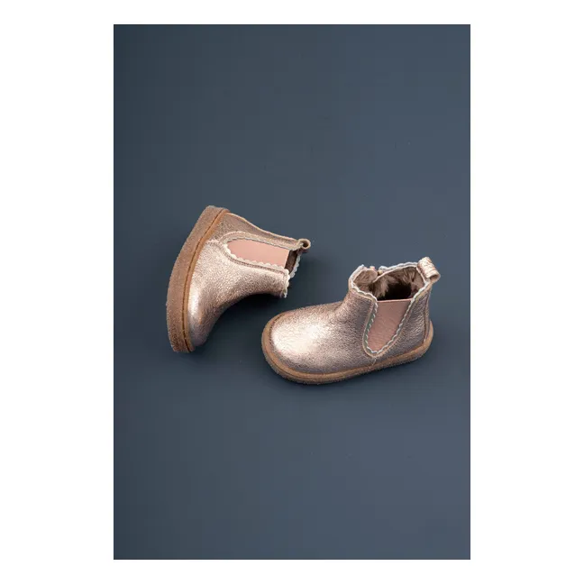 Siggi Lamb Ankle Boots | Pink