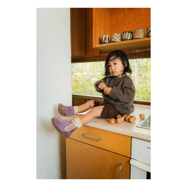 Siggi Lamb Ankle Boots | Purple