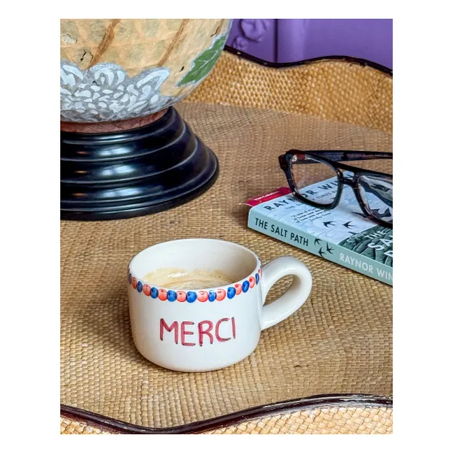 Tasse en Céramique Merci | Ecru