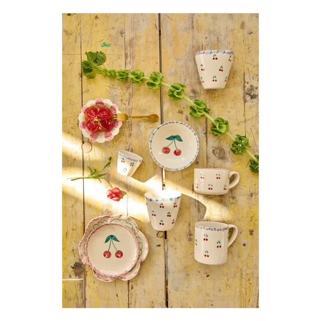 Cherry Ceramic Mug | Red