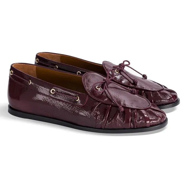 Chaussures Bateau Como Cuir Verni | Bordeaux