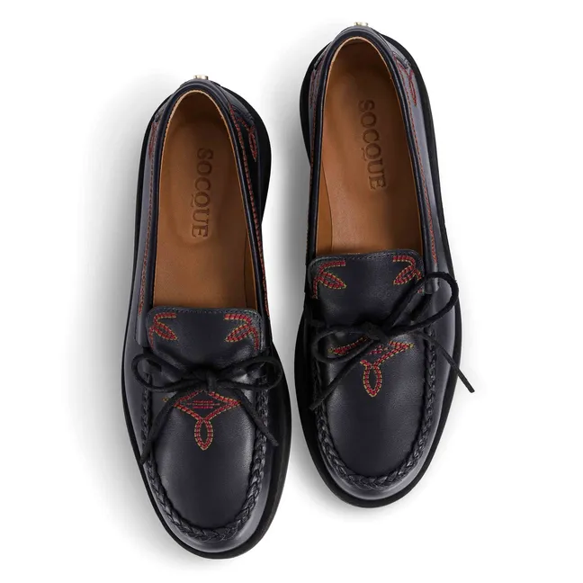 Mocassins Totem Cuir | Noir