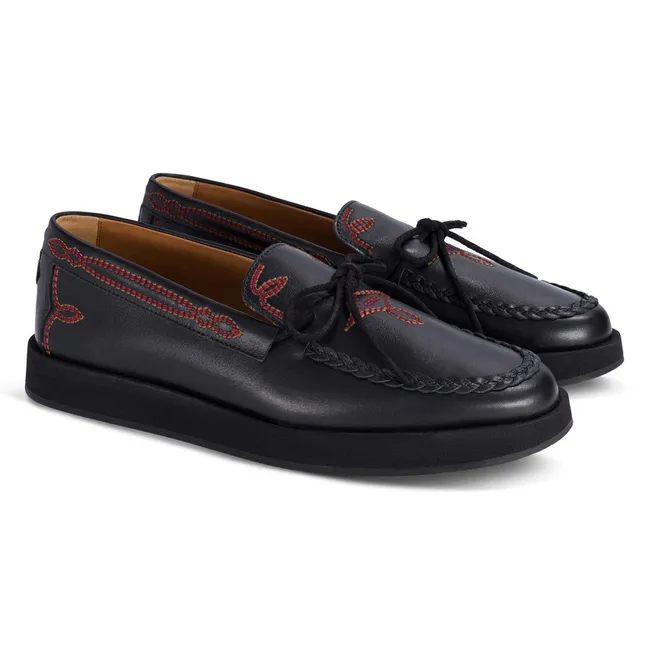 Mocassins Totem Cuir | Noir