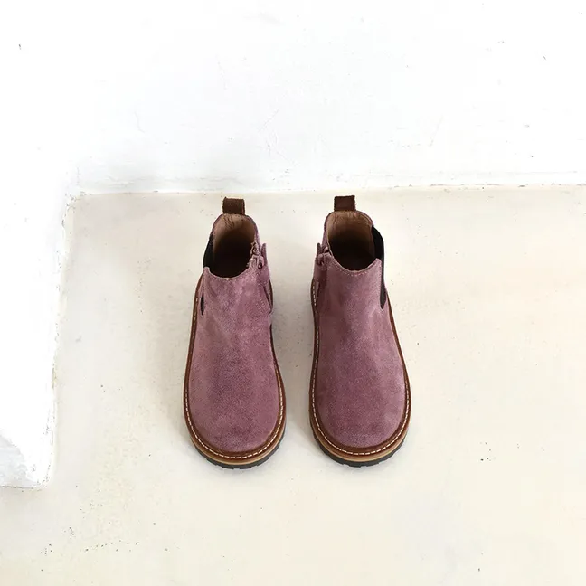 Boots Louis Suède | Rose