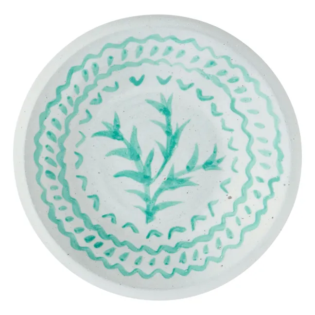 Plateau en terre cuite | Vert