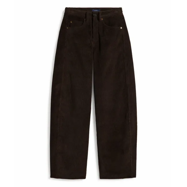 Pantalones Gunther de algodón orgánico | Marrón oscuro