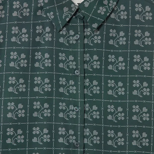 Chemise Fleurs | Bleu