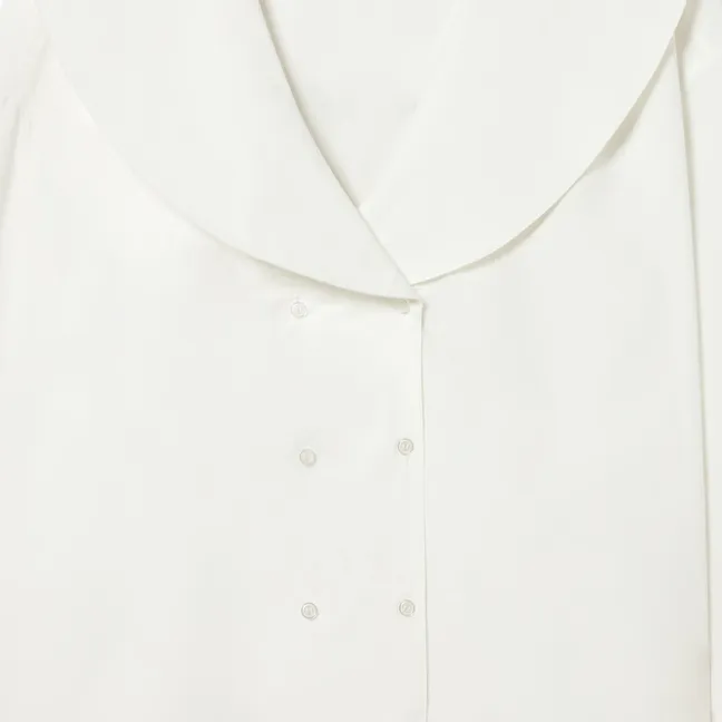 Chemise Double Bouton Coton | Blanc