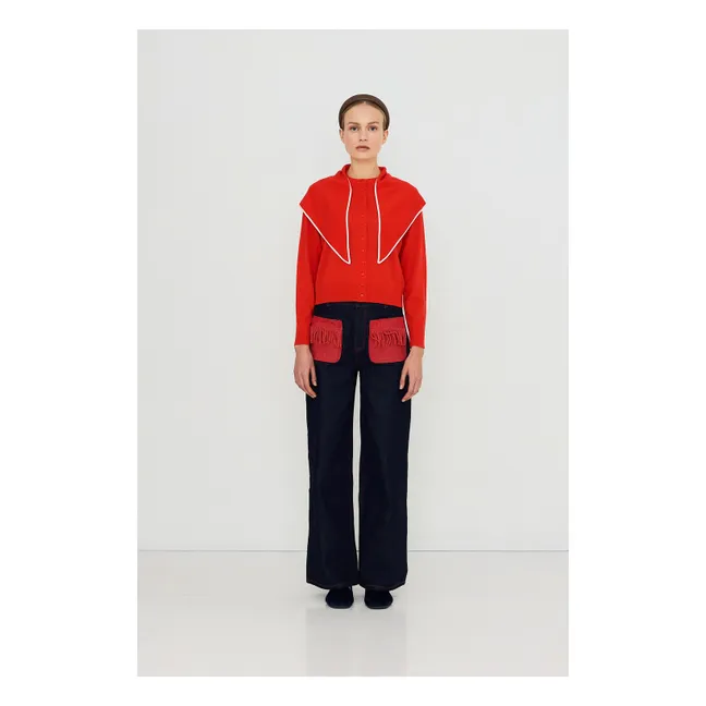 Cardigan Scarf Lara Laine | Rouge