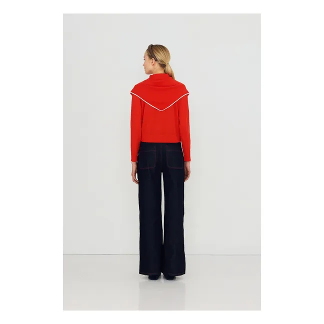 Cardigan Scarf Lara Laine | Rouge