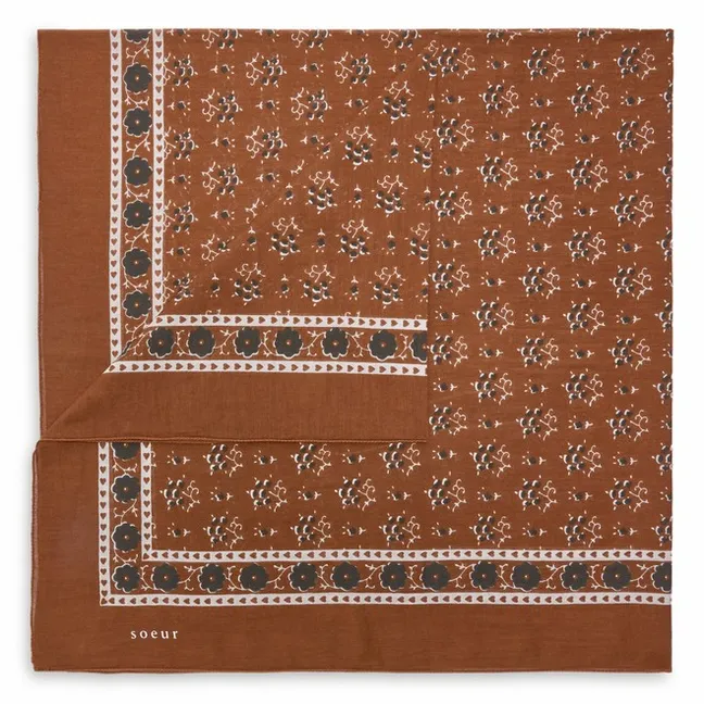 Foulard Classique Coton | Caramel