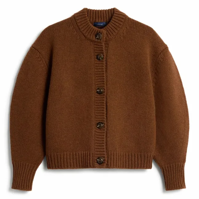 Cardigan Léonard Laine Mérinos | Caramel