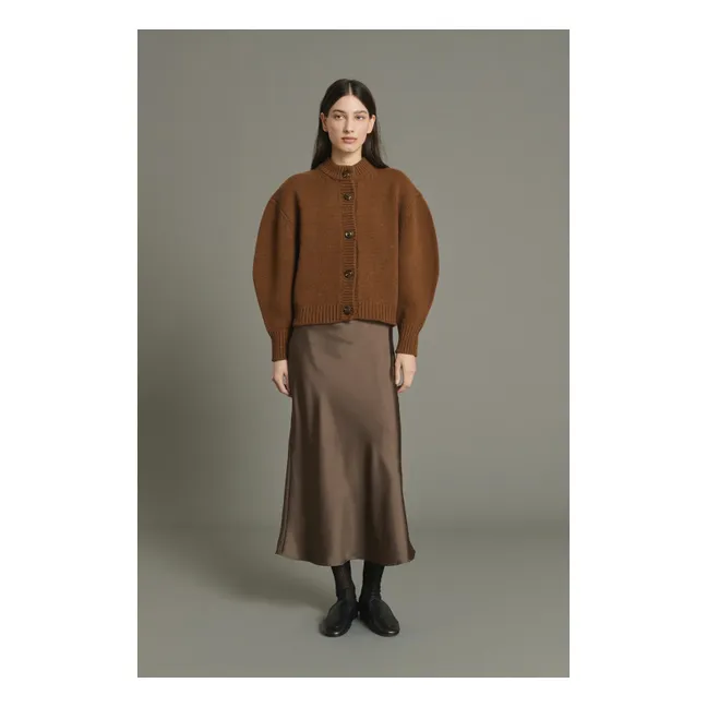 Cardigan Léonard Laine Mérinos | Caramel