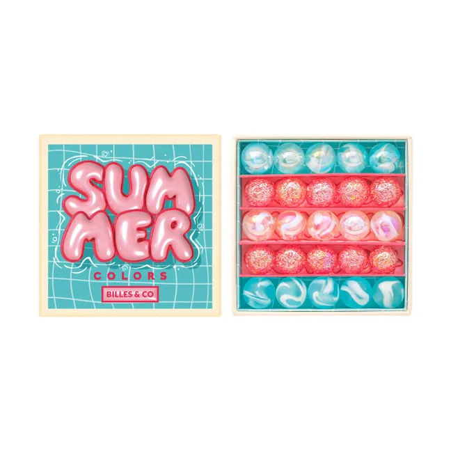 Summer Bouée Set - 25 Marbles | Pink
