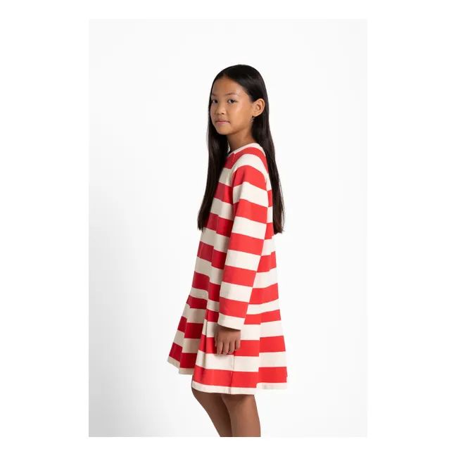 Robe T-shirt Azalea Rayée | Rouge