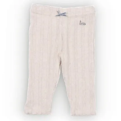 TNS Logo Baby Bow Leggings | Grey