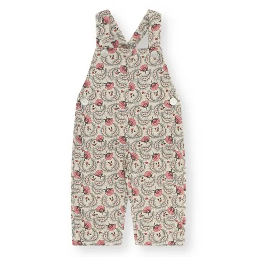 Nesta Floral Overalls | Beige