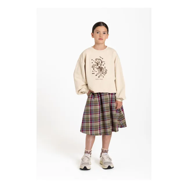 Belmont Wild Horses organic cotton sweatshirt | Cream