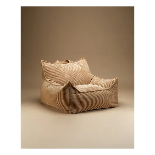 Fauteuil Teen Velours Côtelé Club | Marron