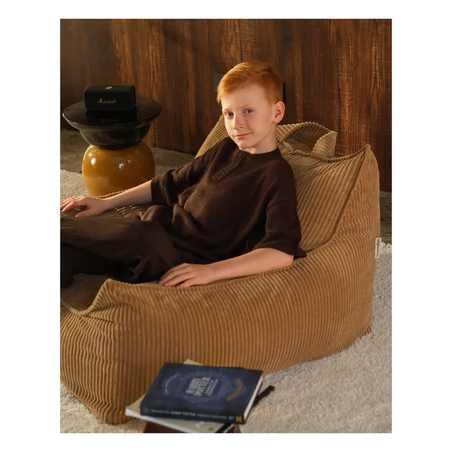 Fauteuil Teen Velours Côtelé Club | Marron