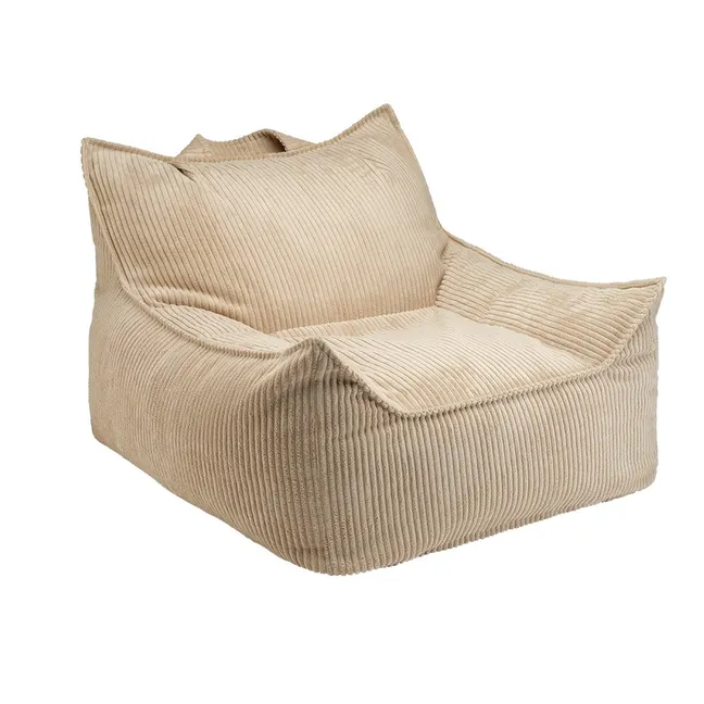 Fauteuil Teen Velours Côtelé Club | Marron clair