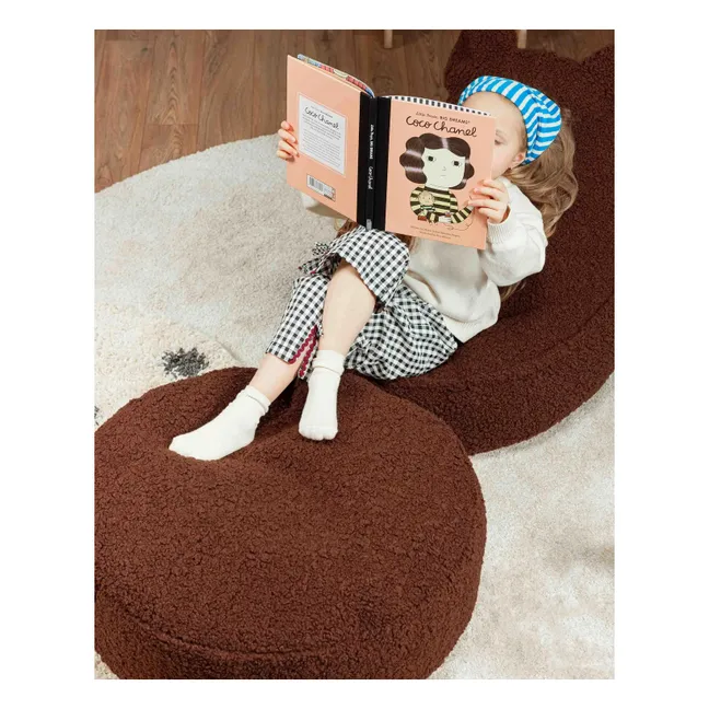Fauteuil en teddy Bear | Marron foncé