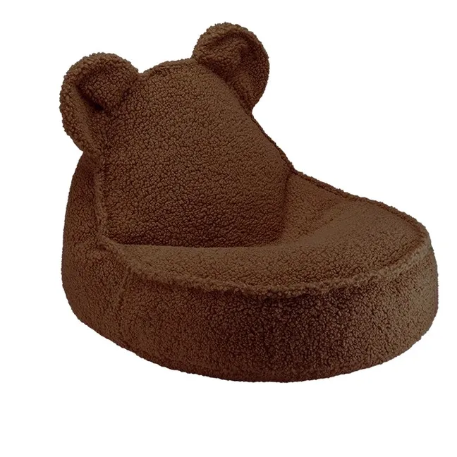 Fauteuil en teddy Bear | Marron foncé
