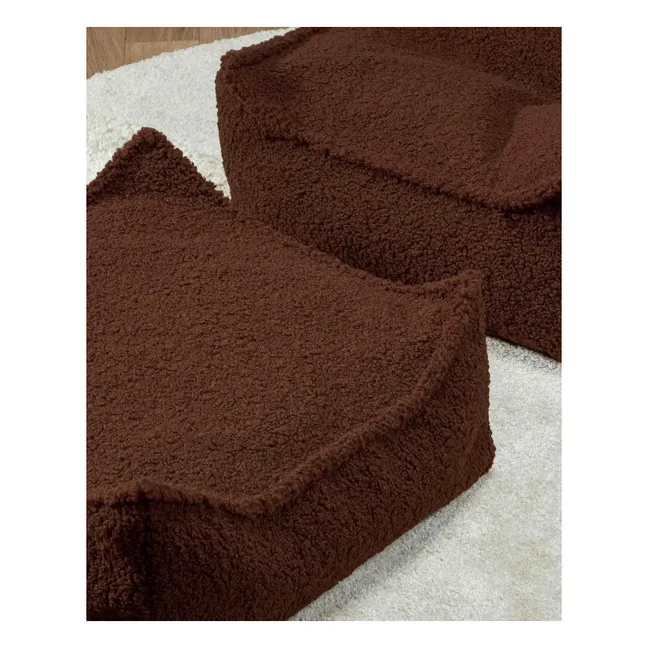 Teddy Bear Ottoman | Dark Brown
