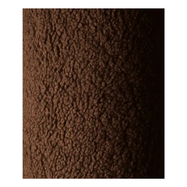 Fauteuil en teddy | Marron foncé
