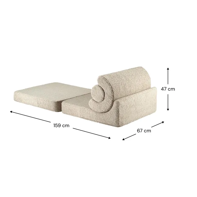 Chauffeuse Teddy Flipster | Beige