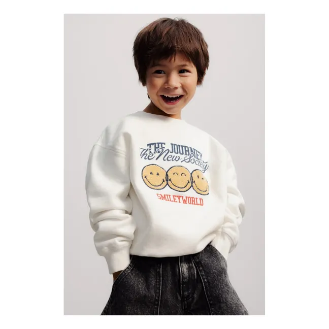 Sweat Smiley | Blanc