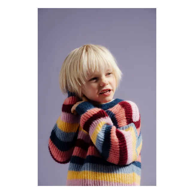 Pull Julia Rayé | Bleu