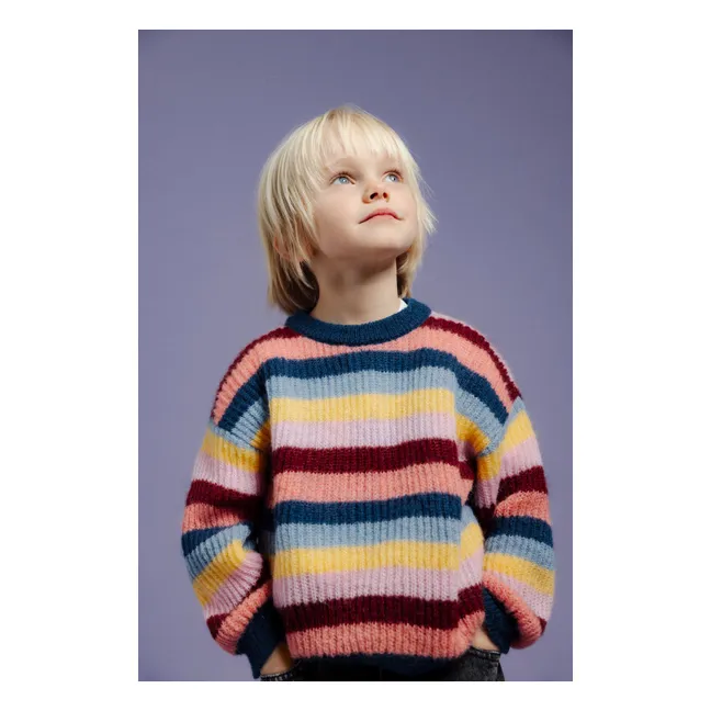 Julia Striped Sweater | Blue