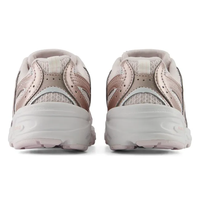 Elasticated Lace Sneakers 530 | Pink Gold