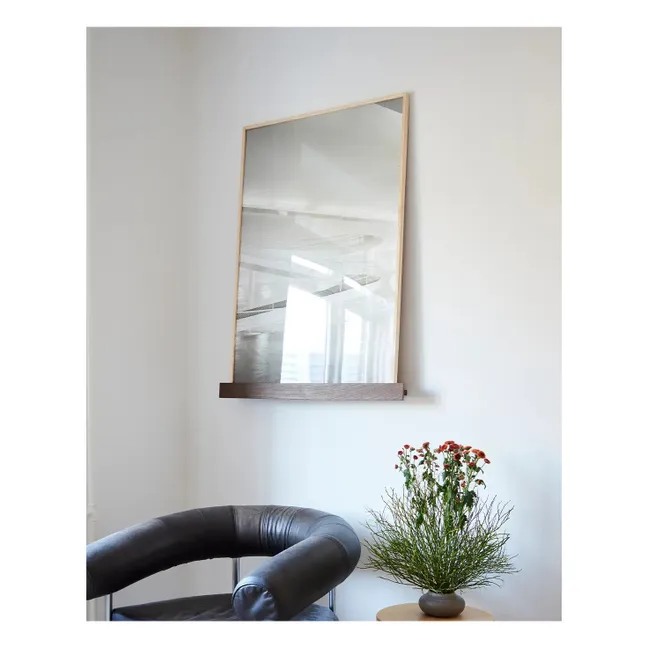 Etagère pour affiches en bois | Chêne Foncé